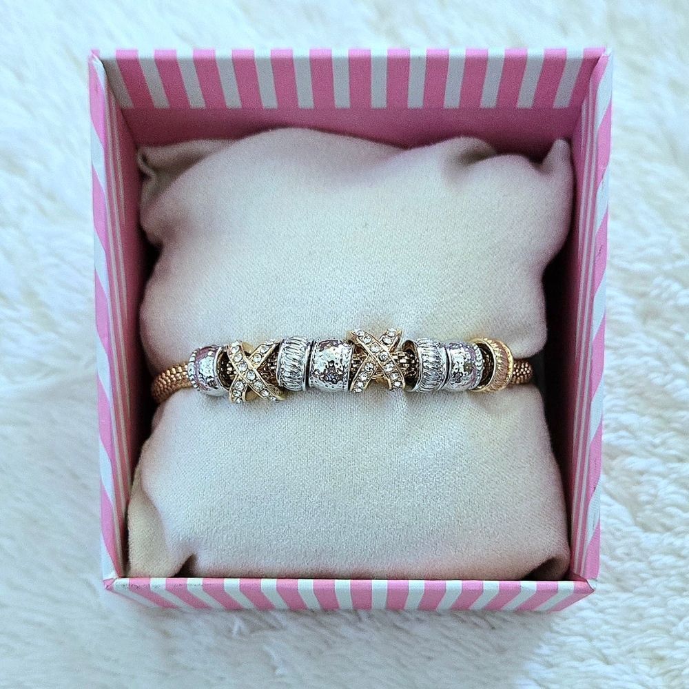 House🏠 of Harlow 1960 "XO" Stretch Bracelet With Glass🪟 Stones - NIB